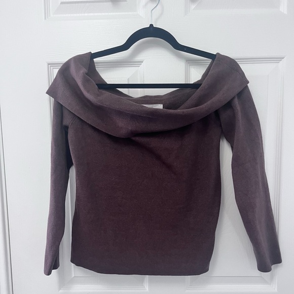LOFT Ribbed Off The Shoulder Sweater - Picture 2 of 10